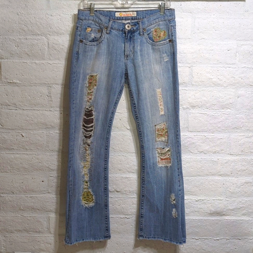 Patchwork Hippie Woodstock Jeans ☮️ - Picture 5 of 10
